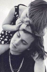 Johnny Depp and his daughter